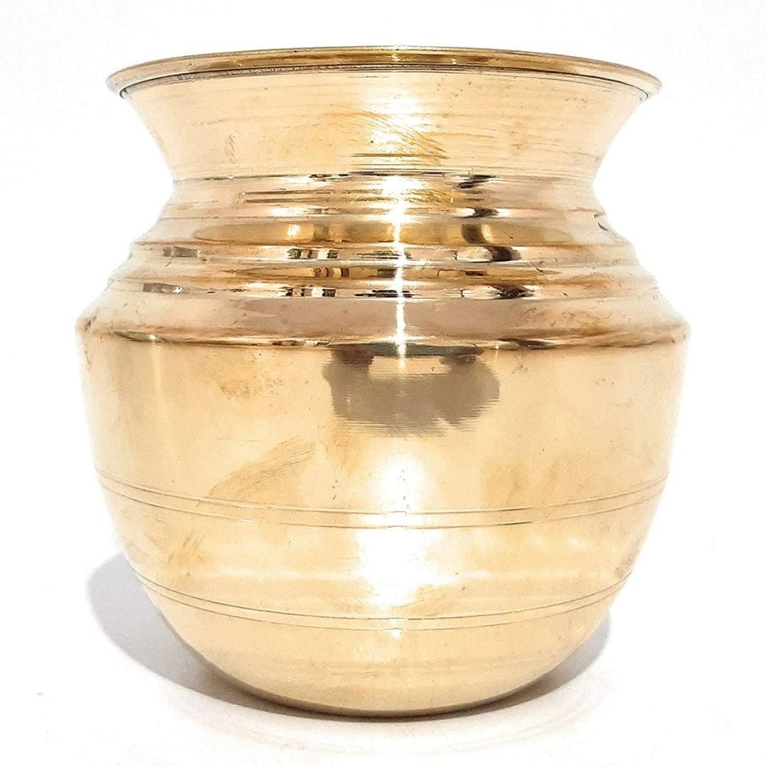 Pital Lota β Sacred Brass Vessel for Rituals and Ganesha Worship