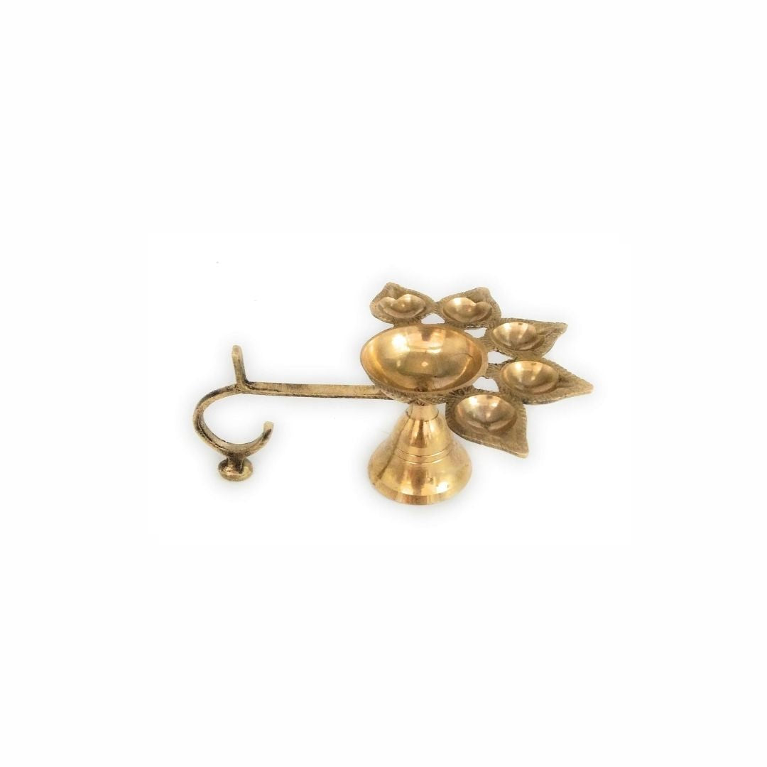 Panchmukhi Jyot Brass – Five-Faced Sacred Lamp for Positivity and Divine Blessings