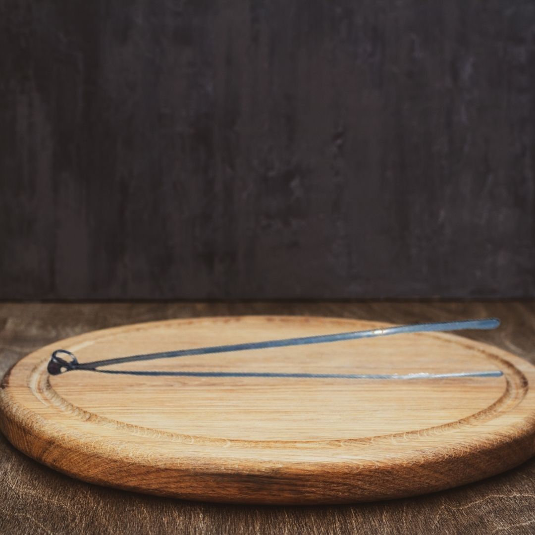 Chimta Loha – Sacred Ritual Plate with Bells for Hindu Pooja