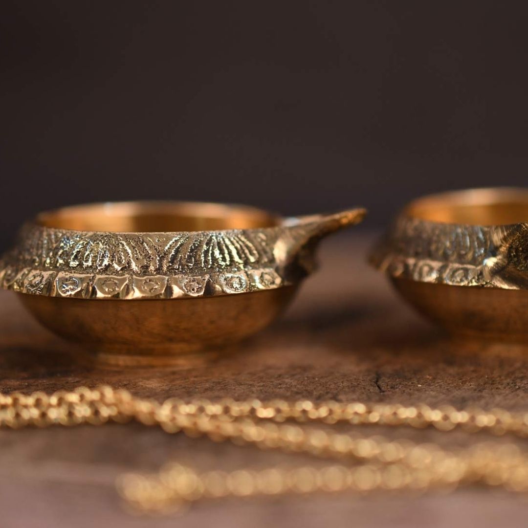 Pital Kuber Diya | Brass Oil Lamp for Diwali & Wealth Pooja | Traditional Deepak for Prosperity & Blessings
