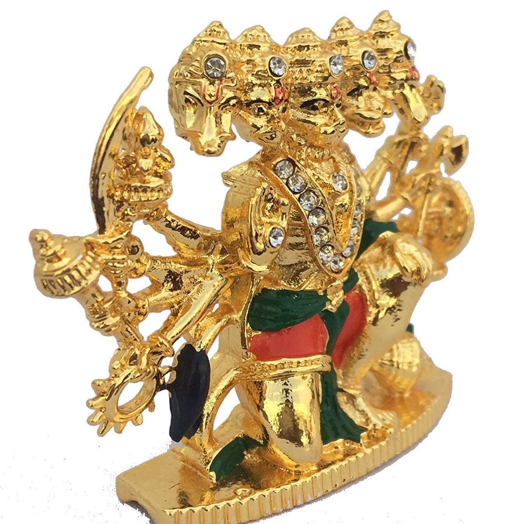 Kulin Panchmukhi Hanuman Idol | Five-Faced Hanuman Murti for Protection, Strength & Devotion | Vastu Remedy for Home & Temple