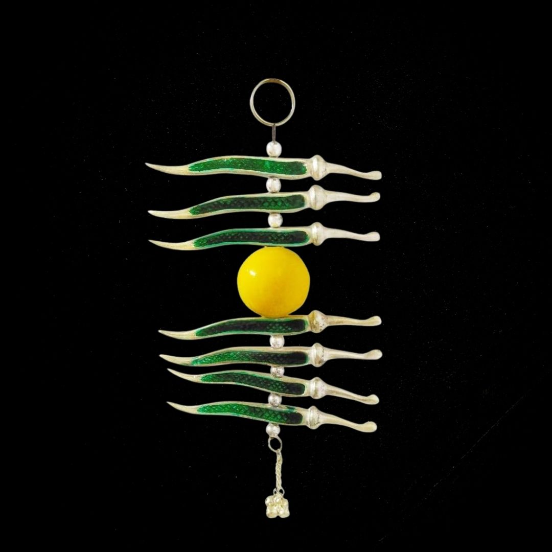 Nimbu Mirch Hanging for Door | Evil Eye Protection & Vastu Remedy | Traditional Lemon Chili Totka for Home & Office