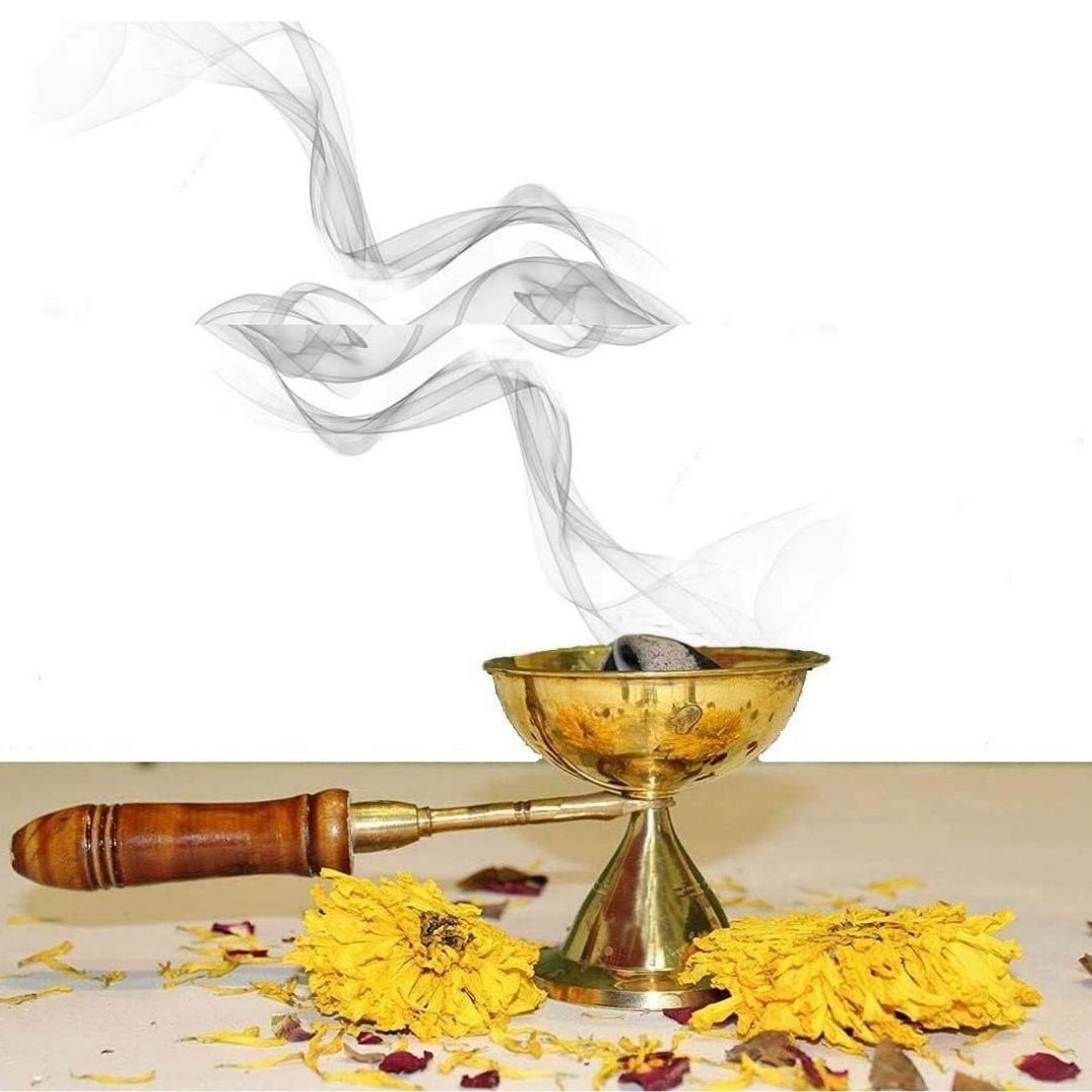Dhupiya Brass – Sacred Incense Burner for Pooja & Ritual Purification