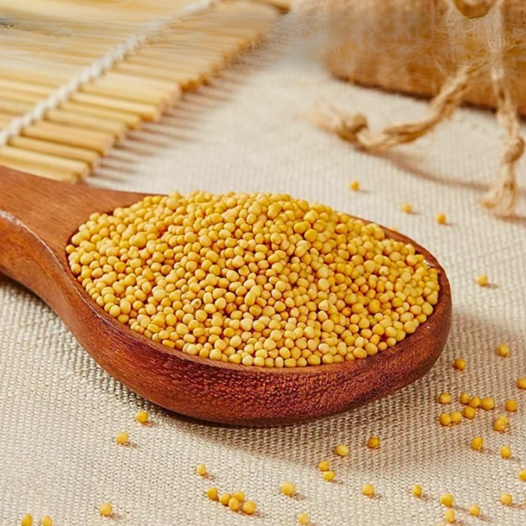 Peeli Sarson (Yellow Mustard Seeds) – Sacred Pooja Item for Hindu Rituals & Religious Offerings