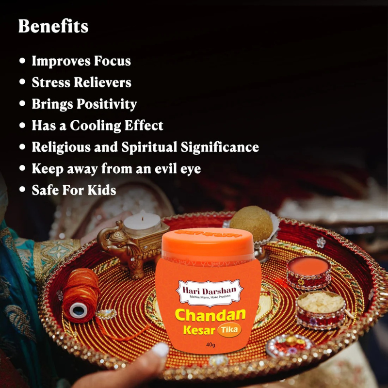 Hari Darshan Chandan Kesar Tika 40g– Divine Blessings & Positive Energy