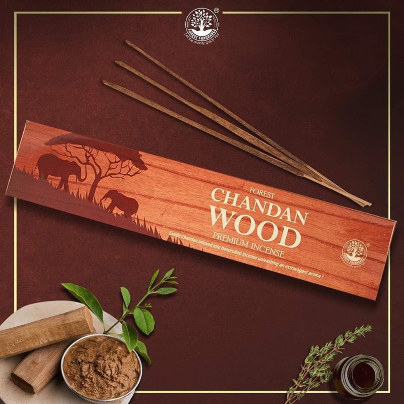 Forest Chandan Wood Incense Stick 50gmfor Pooja & Meditation