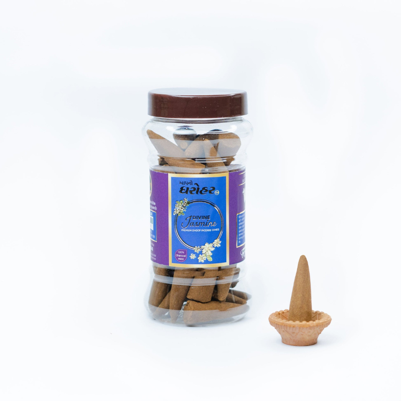 Apno Dharohar Divine Jasmine Doop Cone 150gm – Best Incense for Home Temple