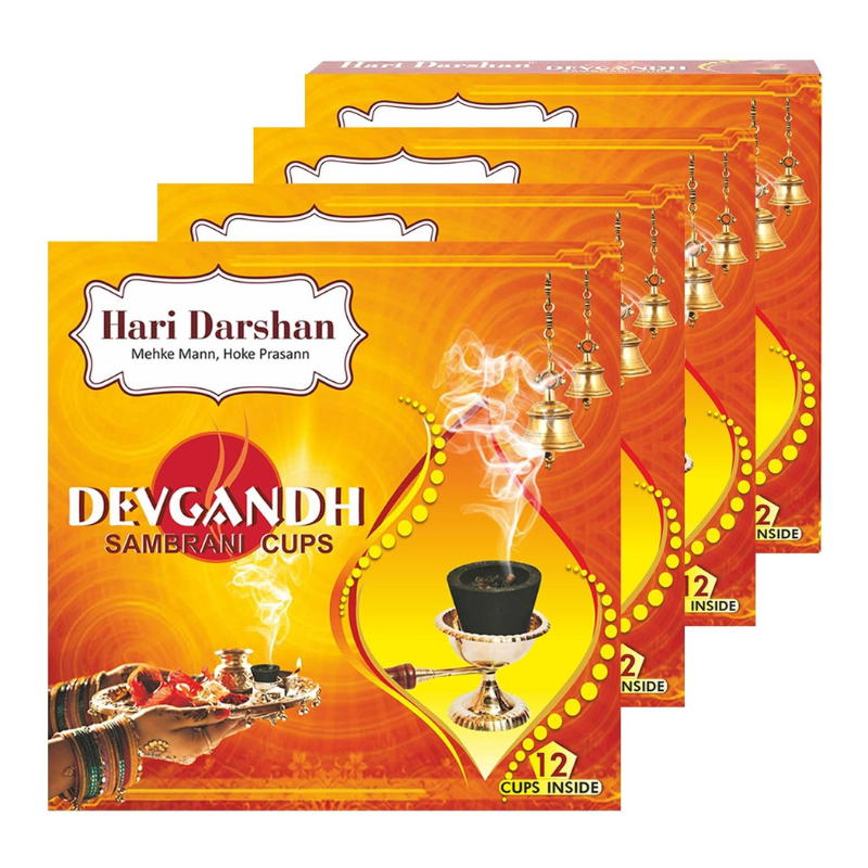 Hari Darshan Four in One Sambrani Cups 12N – Daily Pooja & Festivals