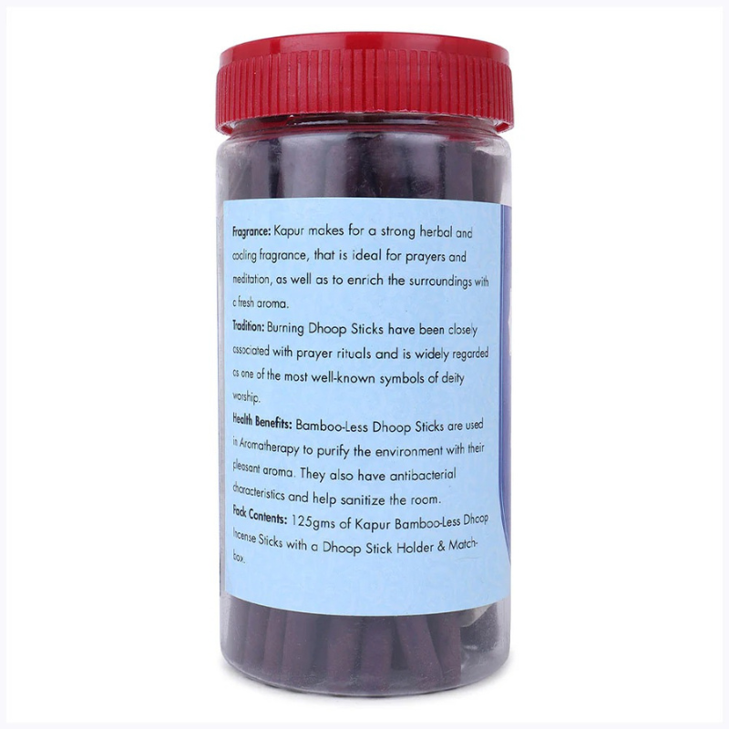Hari Darshan Kapur Bamboo Less Dhoop Sticks 125g for Rituals
