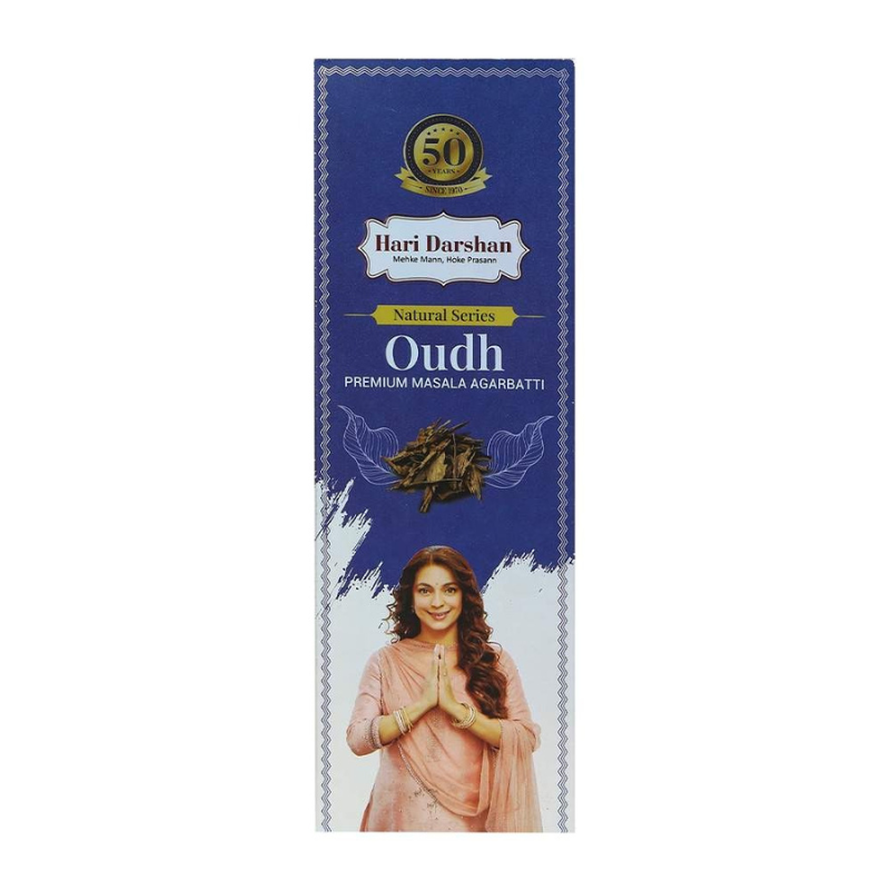 Hari Darshan Natural Oudh Masala Agarbatti 60g– Purify & Create Peaceful Ambiance