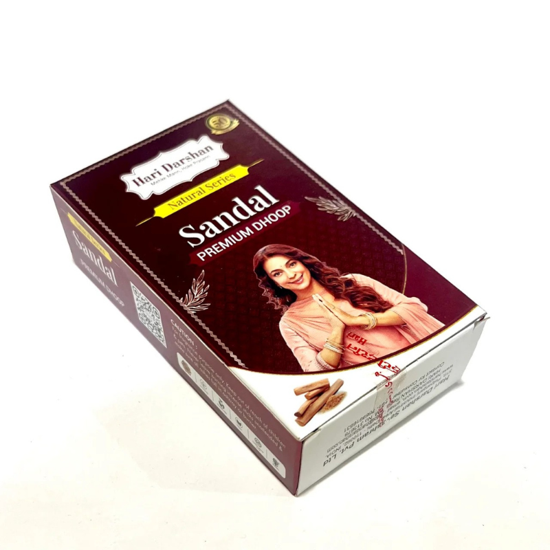 Hari Darshan Sandal Premium Dhoop 100g – Long-Lasting Fragrance