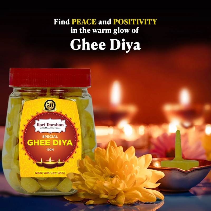 Hari Darshan Special Ghee Diya 100N – Divine Lamp for Daily Pooja