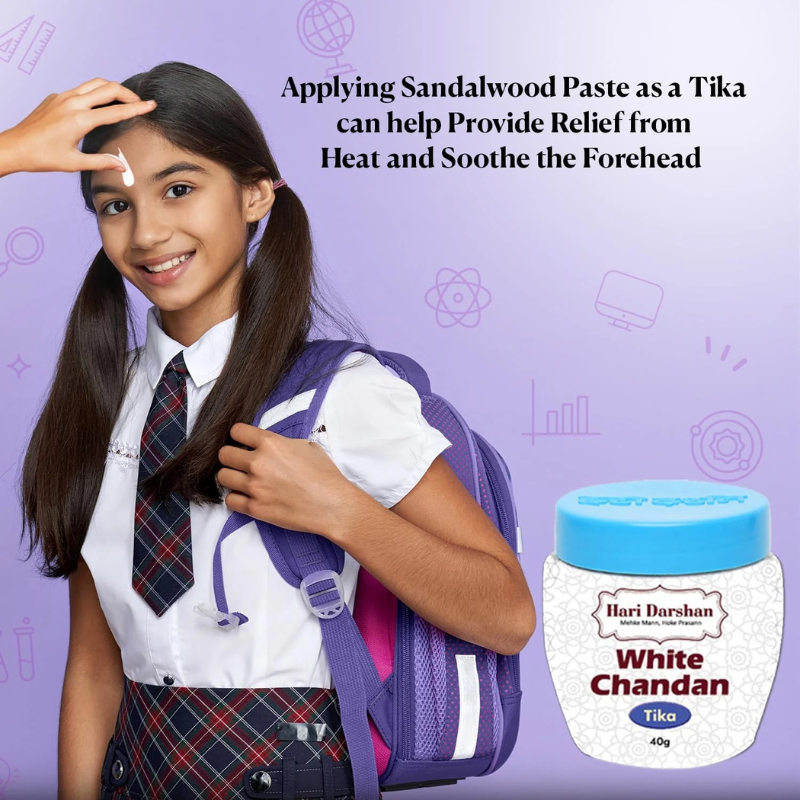 Hari Darshan White Chandan Tika 40gm – Sacred Tilak for Daily Pooja