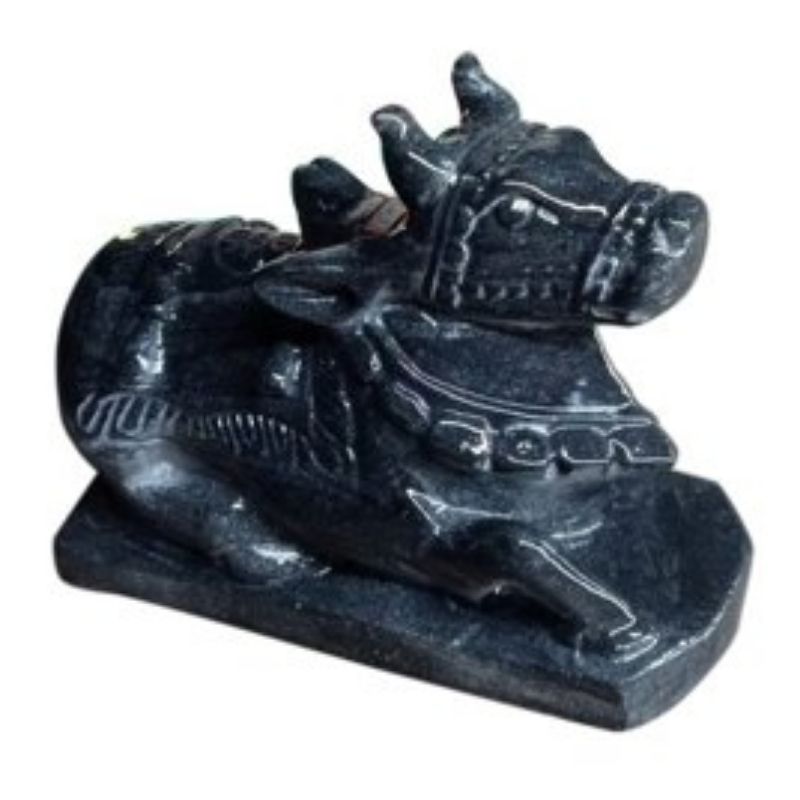 Nandi Kala Brass Idol β Sacred Bull of Lord Shiva for Pooja & Spiritual Protection