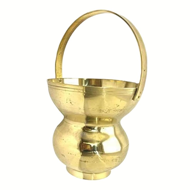 Pital Kamandal – Pure Brass Holy Pot for Lord Shiva Puja & Ritual Offerings