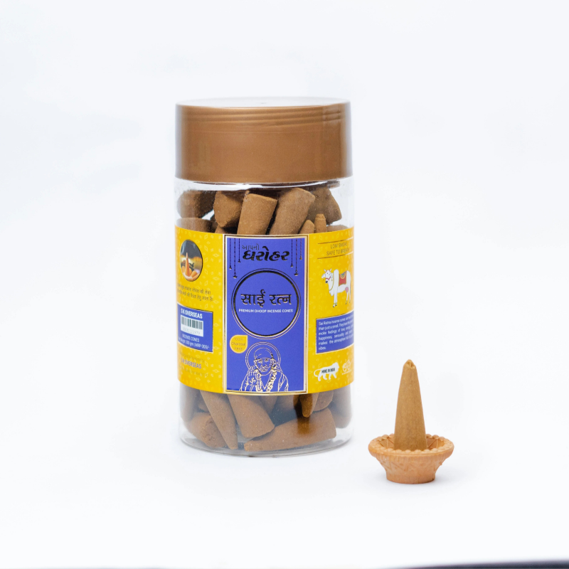 Apno Dharohar Sai Ratna Dhoop Cone 150gm– Purify Home & Mind