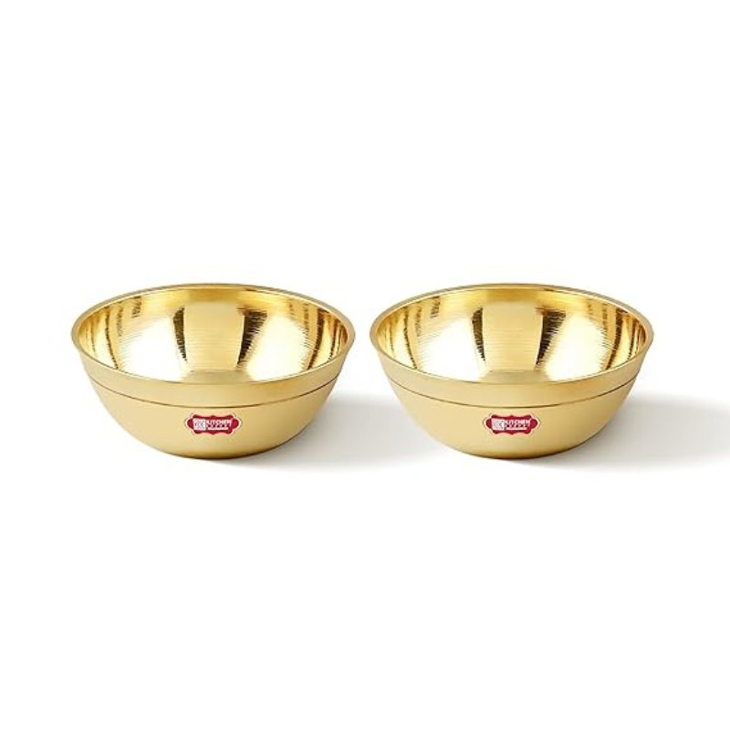 Brass Puja Bowl (Katori) – Perfect for Panchpatra Set, Abhishek & Havan Use