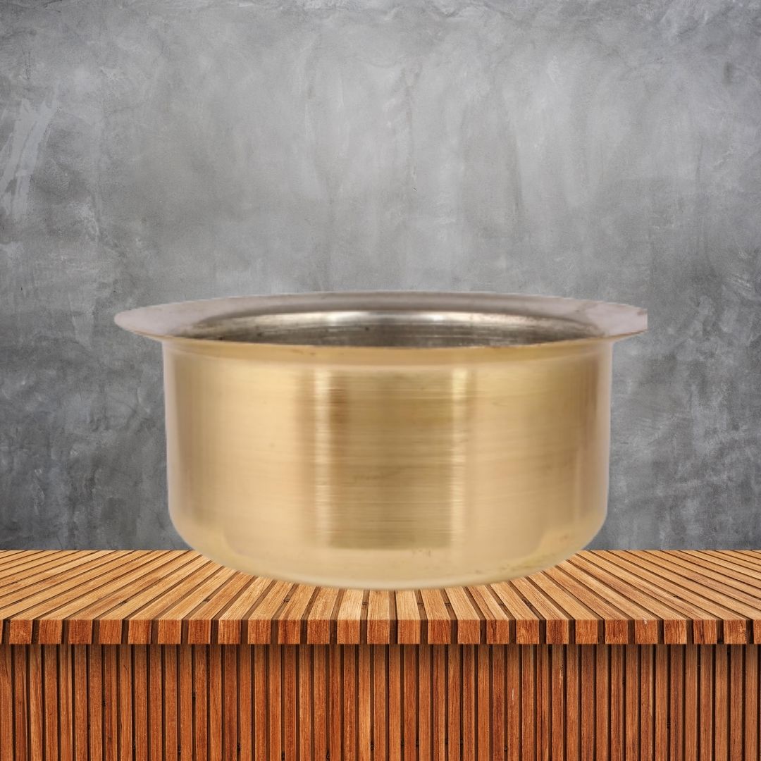 Bhagona Brass Puja Vessel – Traditional Hindu Ritual Pot for Ghee, Water & Sacred Offerings