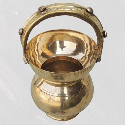 Pital Kamandal – Pure Brass Holy Pot for Lord Shiva Puja & Ritual Offerings