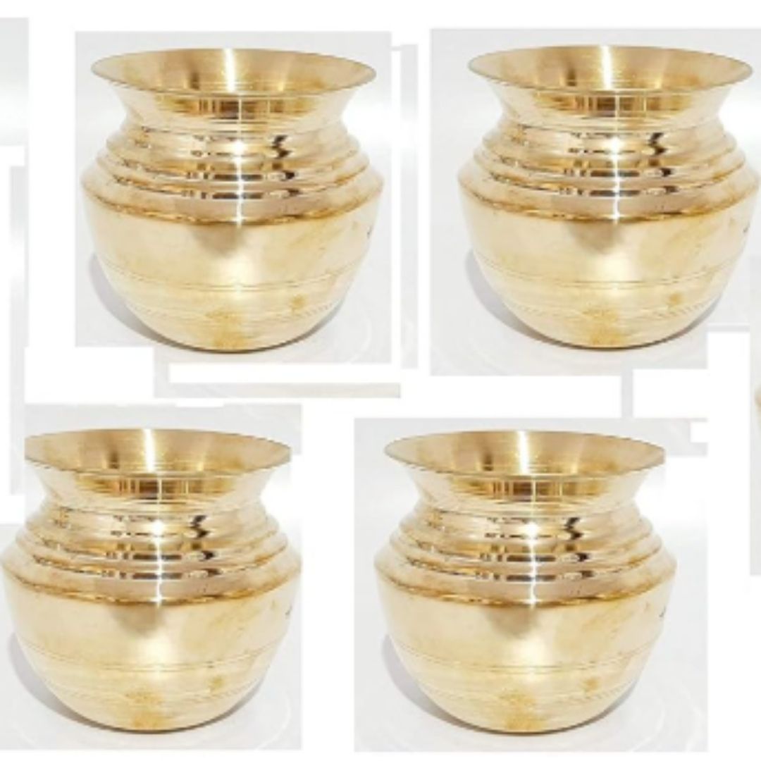 Pital Lota – Sacred Brass Vessel for Rituals and Ganesha Worship