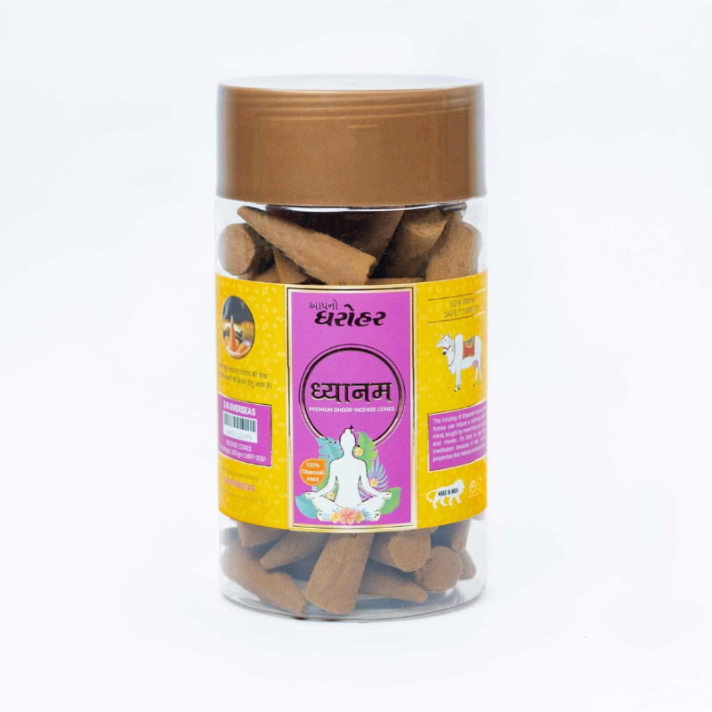 Apno Dharohar Dhyanam Dhoop Cone 150gm – Spiritual Aroma for Home