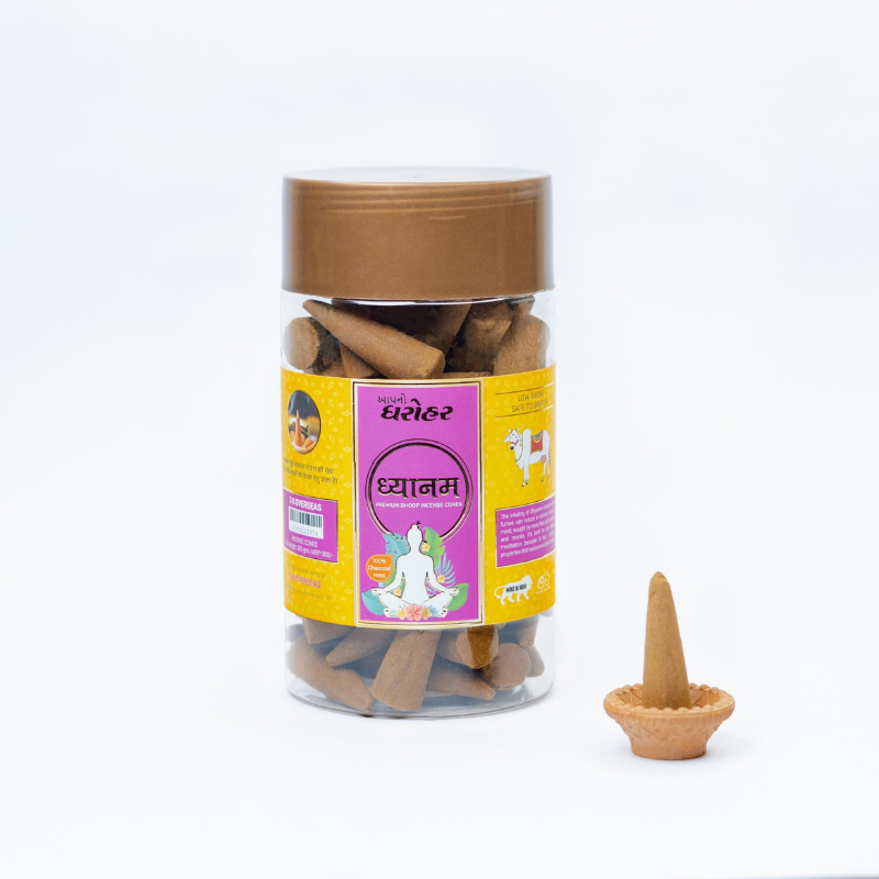 Apno Dharohar Dhyanam Dhoop Cone 150gm – Spiritual Aroma for Home