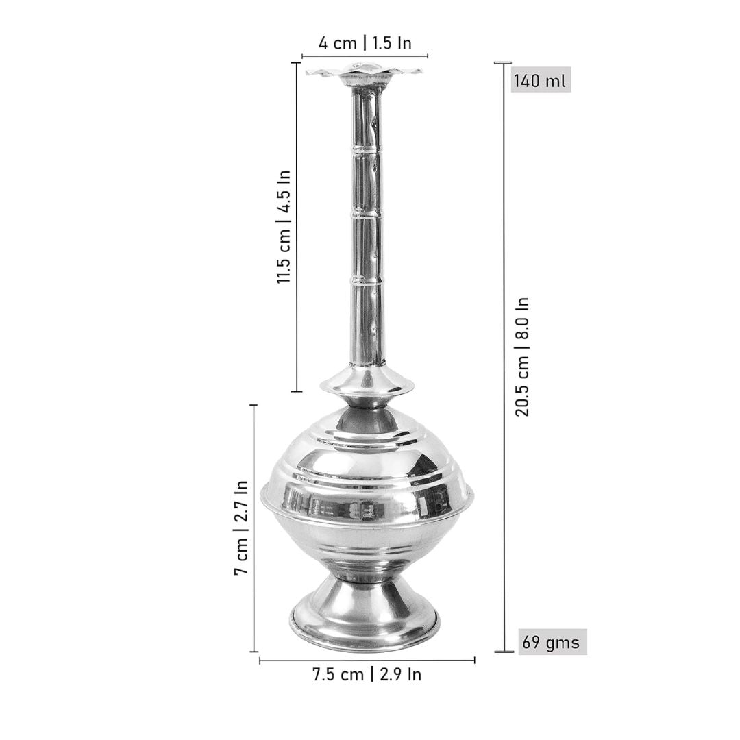 Steel Gulabdani – Elegant Flower Offering Bowl for Pooja & Rituals