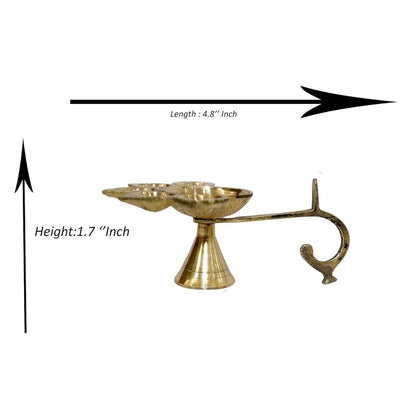 Panchmukhi Jyot Brass – Five-Faced Sacred Lamp for Positivity and Divine Blessings