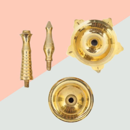 Kerala Deepam Brass – Traditional South Indian Oil Lamp for Prosperity & Pooja