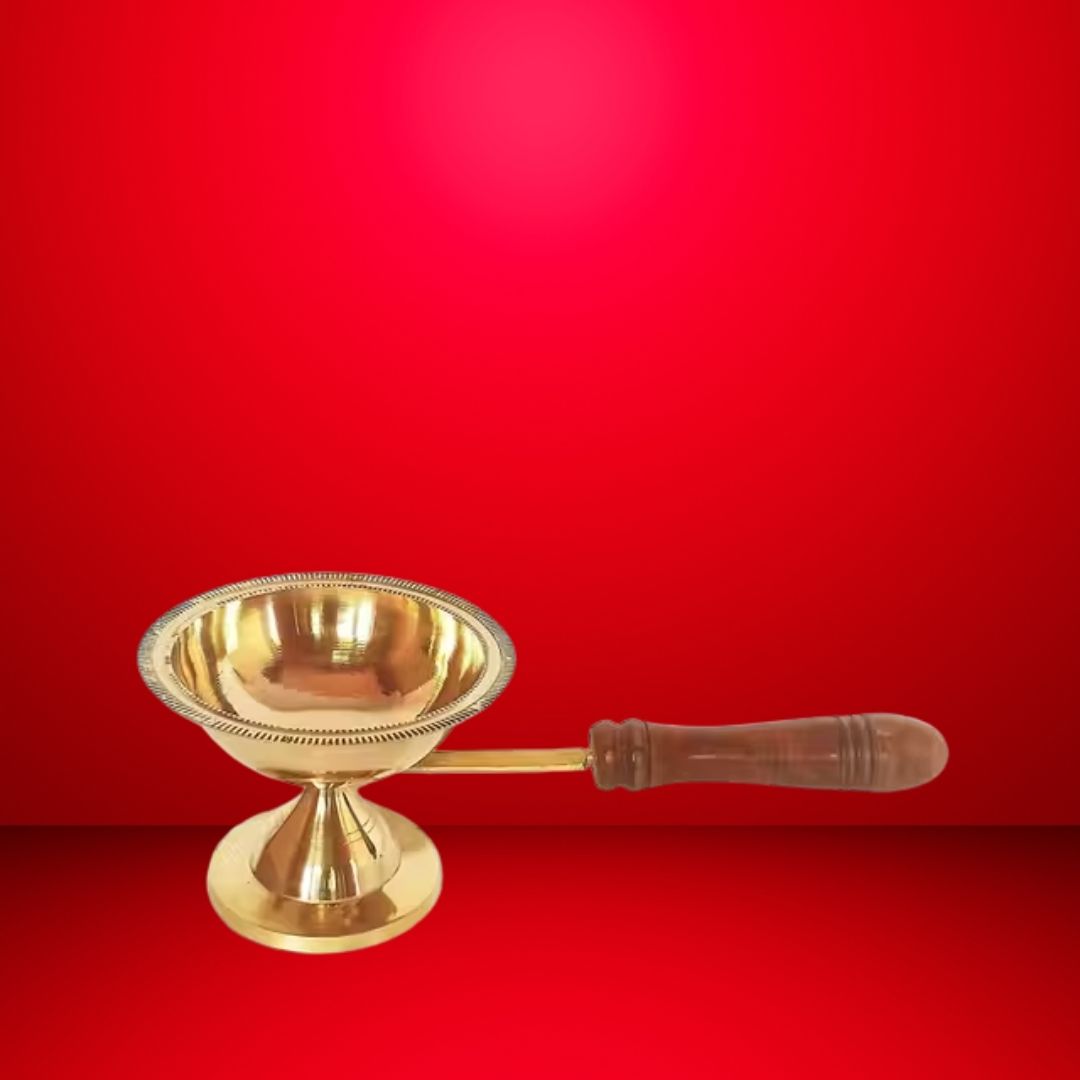 Dhupiya Brass – Sacred Incense Burner for Pooja & Ritual Purification