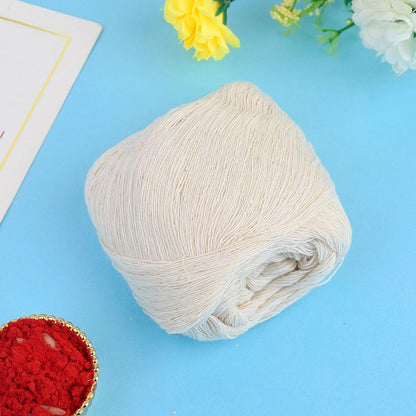 Kacha Sutt (Kacha Cotton Thread) – Sacred Pooja Thread for Hindu Rituals & Spiritual Offerings