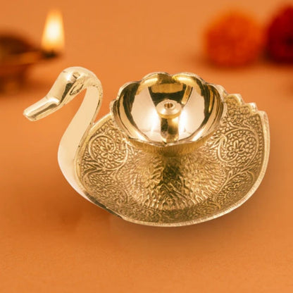 Duck Jyot Brass – Sacred Brass Oil Lamp for Enlightenment and Spiritual Purity