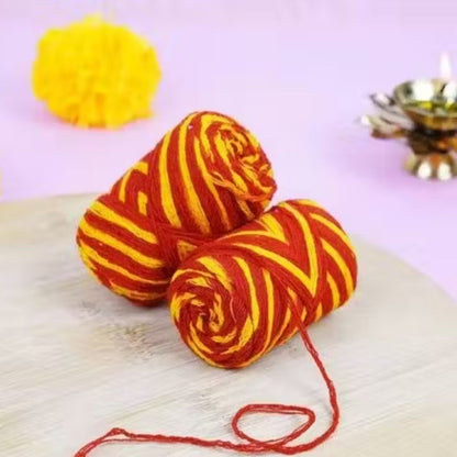 Kalawa Reel (Am) Murga with Peacock – Sacred Mauli Thread for Pooja & Hindu Rituals