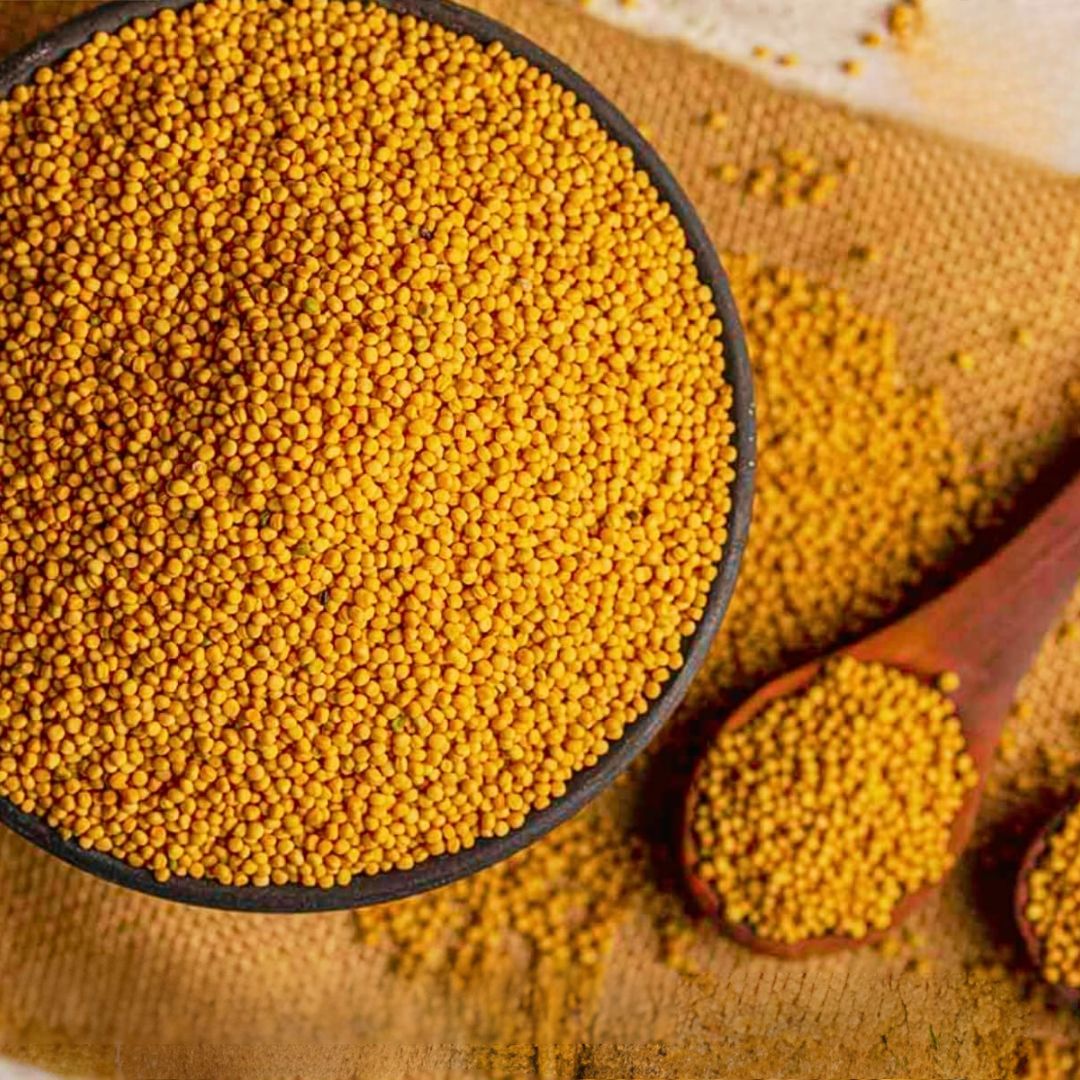 Peeli Sarson (Yellow Mustard Seeds) – Sacred Pooja Item for Hindu Rituals & Religious Offerings