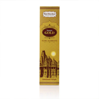 Temple GOLD Premium Flora Agarbatti - 12 Sticks in Each Pack