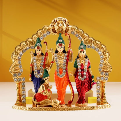 Kulin Ramdarbar Idol | Ram Sita Lakshman Hanuman Murti for Home Temple & Pooja | Symbol of Devotion & Family Harmony