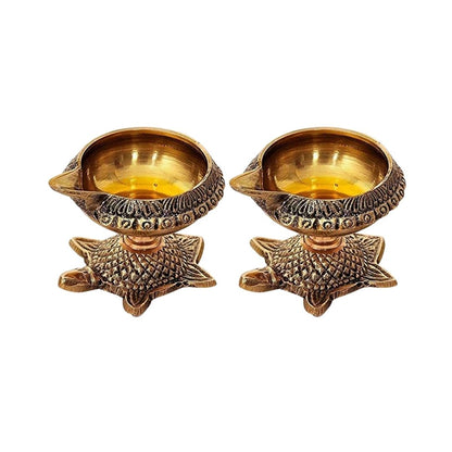 Kuber Diya Kachua Brass Lamp | Diwali Pooja Deepak | Auspicious Wealth Attracting Diya for Home & Temple
