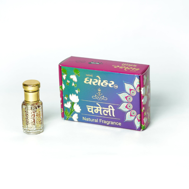 Apno Dharohar Chameli Attar Roll On 6ml– Pure Jasmine Perfume Oil