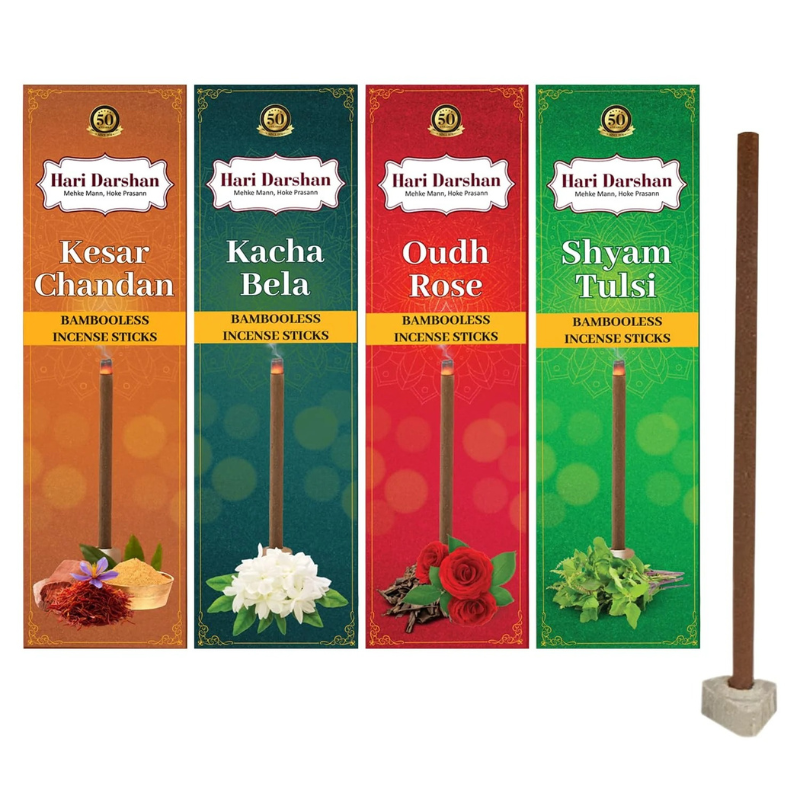 Hari Darshan Chandan Bamboo Less Dhoop Stick 125g