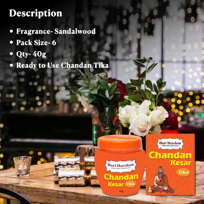 Hari Darshan Chandan Kesar Tika 40g– Divine Blessings & Positive Energy