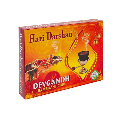 Hari Darshan Devgandh Sambrani Cups 12N for Pooja & Spiritual Rituals