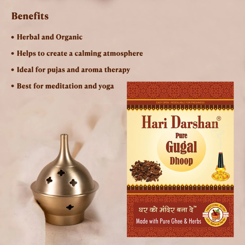 Hari Darshan Gugal Incense Dhoop 100g – Hari Darshan Spiritual Aroma