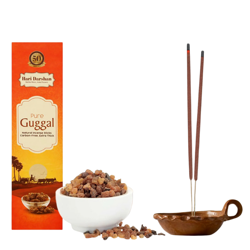 Hari Darshan Guggal Incense Sticks 60g – Hari Darshan Pooja & Meditation Sticks