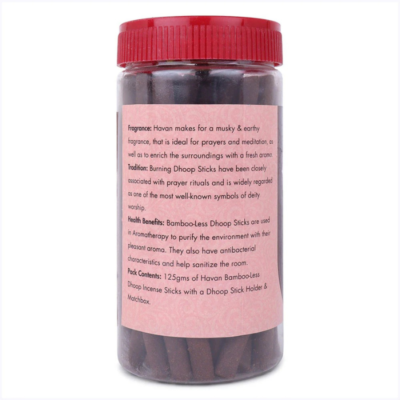 Hari Darshan Havan Bamboo-Less Dhoop Sticks 125g for Rituals