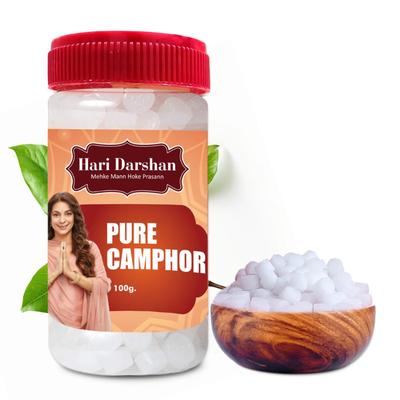 Hari Darshan Pure Camphor 100g – Traditional Pooja & Ritual Use
