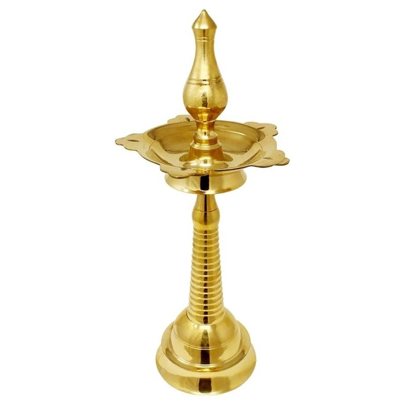Kerala Deepam Brass – Traditional South Indian Oil Lamp for Prosperity & Pooja