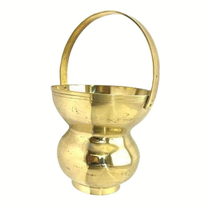 Pital Kamandal – Pure Brass Holy Pot for Lord Shiva Puja & Ritual Offerings