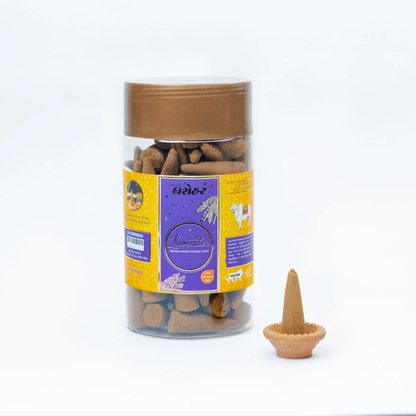 Apno Dharohar LAvender Dhoop Cone 150gm for Meditation & Relaxation