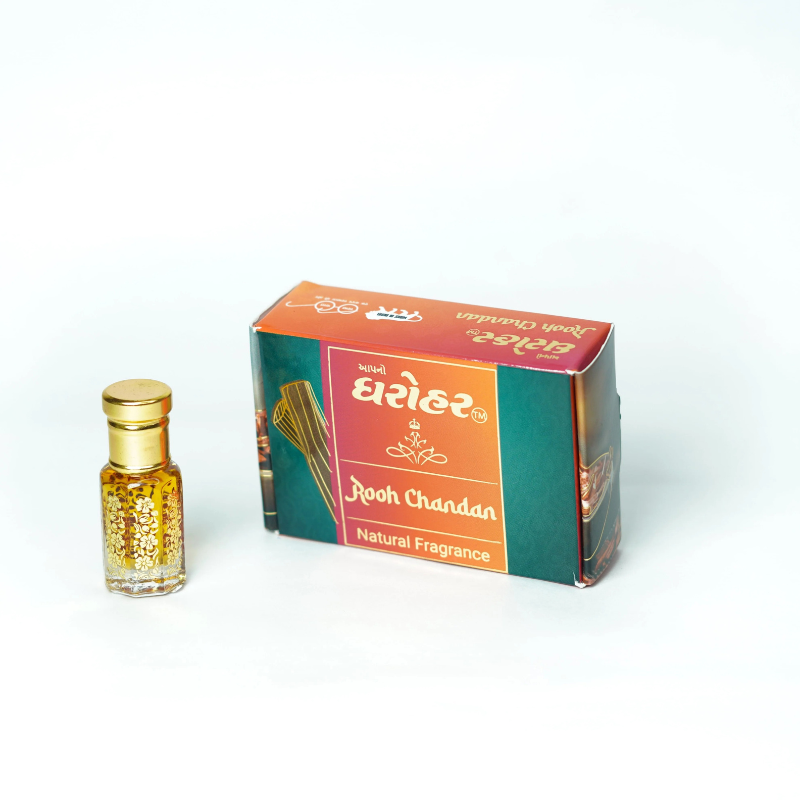 Apno Dharohar Rooh Chandan Attar Roll On 6ml– Long-Lasting Sandalwood Scent