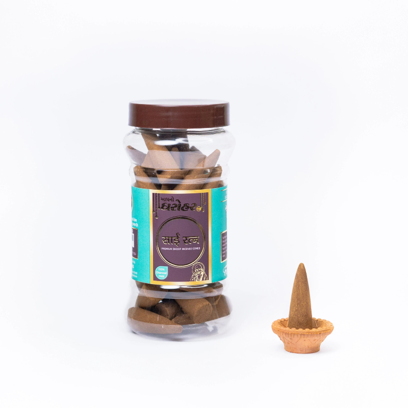 Apno Dharohar Sai Ratna Dhoop Cone 150gm– Purify Home & Mind